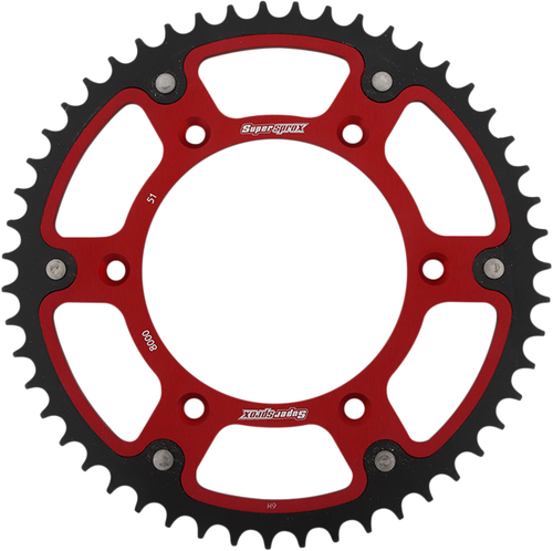 SUPERSPROX - RST-8000-51-RED - Stealth Rear Sprocket - 51 Tooth - Red - Beta