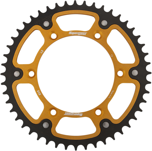 SUPERSPROX - RST-808-48-GLD - Stealth Rear Sprocket - 48 Tooth - Gold - Kawasaki/Suzuki
