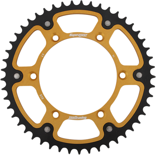 SUPERSPROX - RST-808-49-GLD - Stealth Rear Sprocket - 49 Tooth - Gold - Kawasaki/Suzuki