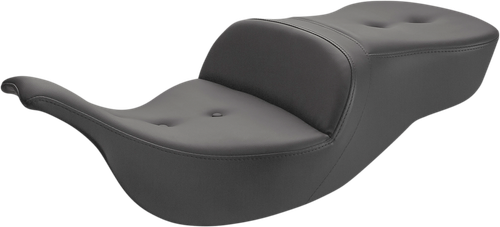 SADDLEMEN - 897-07-181 - Pillow-Top Roadsofa Seat - Black - FLH/FLT '99-'07