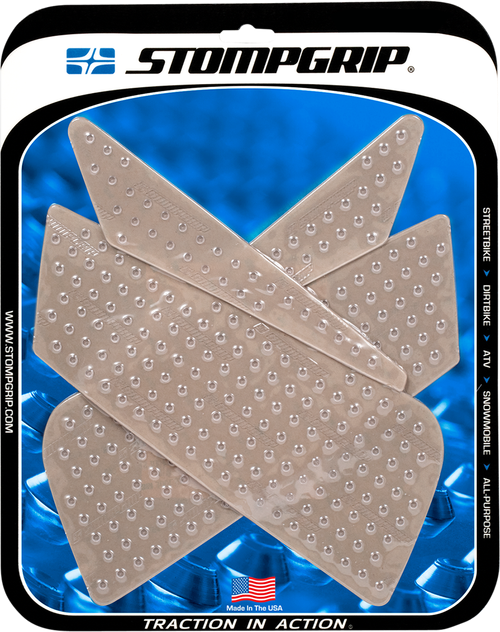 STOMPGRIP - 55-10-0065C - Tank Grips - Volcano - Clear - Ducati '07-'13