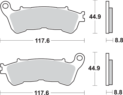 SBS - 828HS - HS Brake Pads - Honda - 828HS