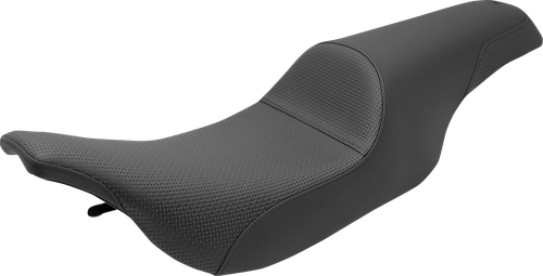 SADDLEMEN - 897-07-147 - Profiler Basketweave Seat - Black - FLH/FLT '97-'07