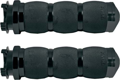 AVON GRIPS - MT-AIR-90-ANO - 3-Ring Air Cushioned Grips - Touring - Anodized