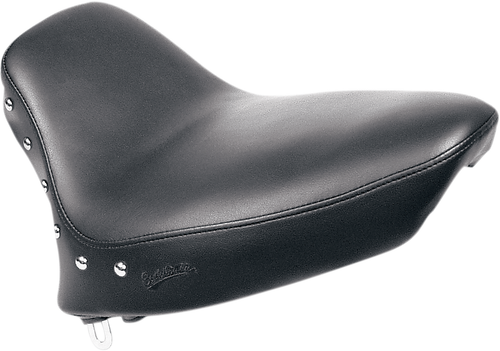 SADDLEMEN - 884-01-001 - Renegade Solo Seat - Smooth - Studded - Black - Softail '84-'99
