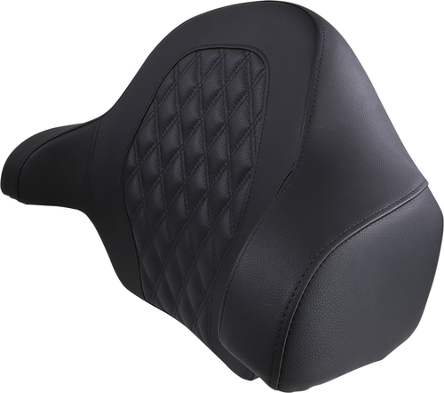SADDLEMEN - 814-07-19000 - Tour-Pak Backrest Pad - RoadSofa - Lattice Stitched Seat - Black - FL '14-'23