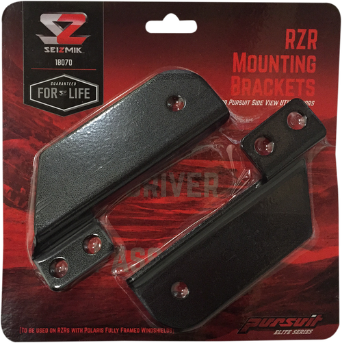 SEIZMIK - 56-18070 - Mirror Mounts - Pursuit/Side View - Black - Pair