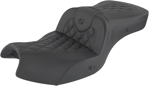 SADDLEMEN - I20-06-182HCT - Heated Roadsofa Seat - Lattice Stitch - w/o Backrest - GL