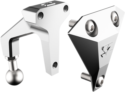SEIZMIK - 56-18027 - Mirror - Halo R - Rear View - Rectangle - Silver - Can Am Maverick X3
