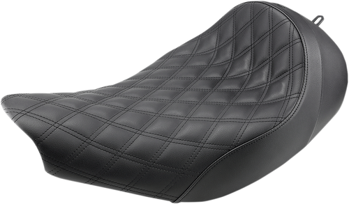 SADDLEMEN - I14-07-002LS - Renegade Solo Seat - Lattice Stitched - Black - Indian '14-'24