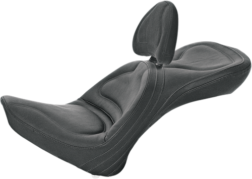 SADDLEMEN - 8152JS - Seat - Explorer - With Backrest - Stitched - Black - FL/FX '00-'06
