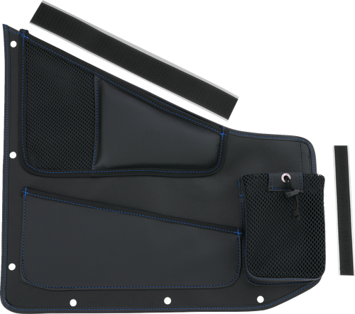 SHOW CHROME - H44-7DBLU - Kaliber Organizer - Driver - Black w/ Blue Stitching