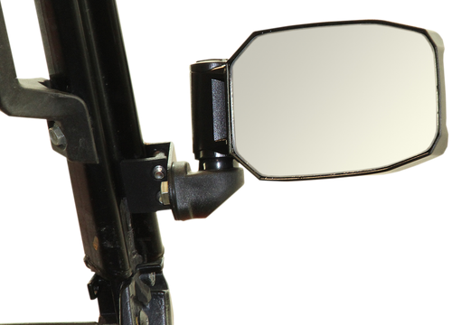 SEIZMIK - 56-18093 - Mirrors - Strike - Side View - Rectangle - Black - Polaris Pro Fit/Can Am/Kawasaki Profiled ROPS