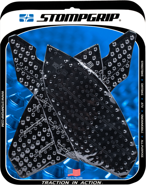 STOMPGRIP - 55-10-0082B - Tank Grips - Volcano - Black - BMW - S '09-'14