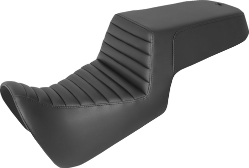 SADDLEMEN - 821-34-171 - Step-Up Seat - Front Tuck-n-Roll/Rear Smooth - Black
