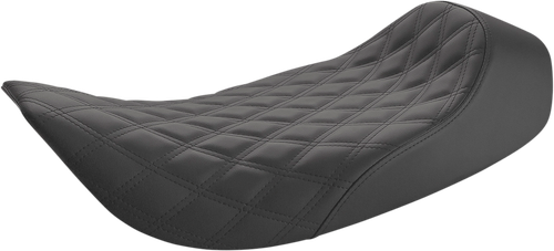 SADDLEMEN - 897-06-002LS - Renegade Solo Seat - Lattice Stitched - Black - FLH '97-'07