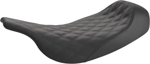 SADDLEMEN - 897-07-002LS - Renegade Solo Seat - Lattice Stitched - Black - FL '97-'07