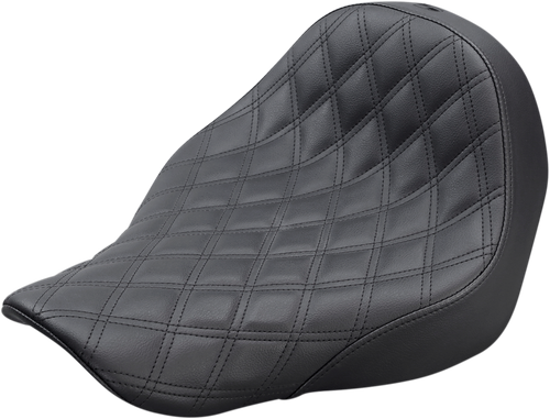 SADDLEMEN - 818-29-002LS - Renegade Solo Seat - Lattice Stitched - Black - FL/FX '18-'24