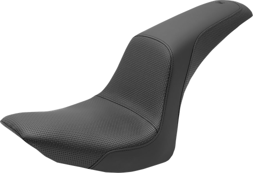 SADDLEMEN - 806-23-147 - Profiler Basketweave Seat - Black - Softail '06-'17