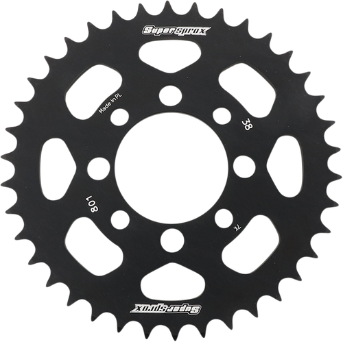SUPERSPROX - RAL-801-38-BLK - Rear Sprocket - Black - Kawasaki/Suzuki - 38 Tooth
