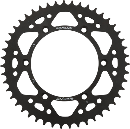 SUPERSPROX - RFE-808-47-BLK - Steel Rear Sprocket - 47 Tooth