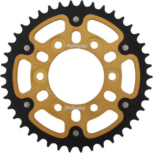 SUPERSPROX - RST-1489-42-GLD - Stealth Rear Sprocket - 42 Tooth - Gold - Kawasaki