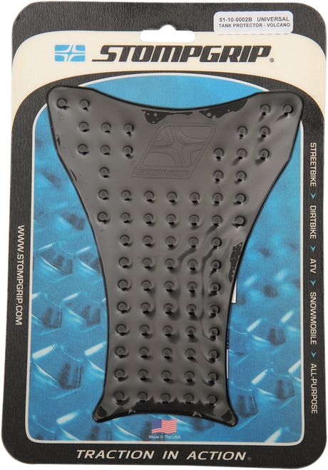 STOMPGRIP - 51-01-1010B - Tank Protector - Center - Volcano - Black - Universal