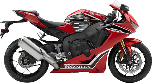 STOMPGRIP - 55-10-0142H - Tank Grips - Volcano - Clear/Black - Honda - CBR '17-'25