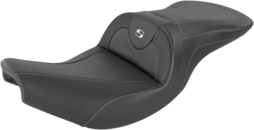 SADDLEMEN - I14-07-185 - Roadsofa Carbon Fiber Seat - Without Backrest - Black - Indian '14-'24