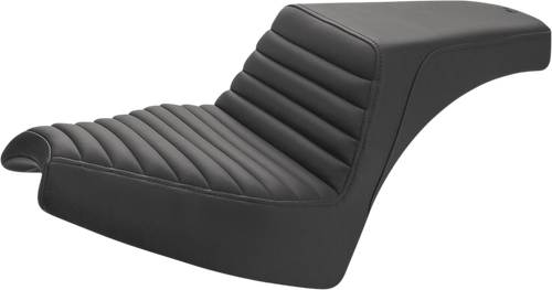 SADDLEMEN - I21-04-171 - Step-Up Seat - Front Tuck-n'-Roll/Rear Smooth - Black - Chief