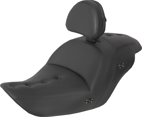 SADDLEMEN - H23-20-181BRHCT - Heated Roadsofa Pillow Top Seat - With Backrest - Black
