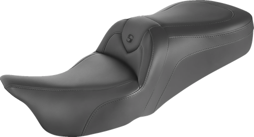 SADDLEMEN - 897-06-187 - RoadSofa Seat - without Backrest - Black w/ Black Stitching - FLH '97-'07
