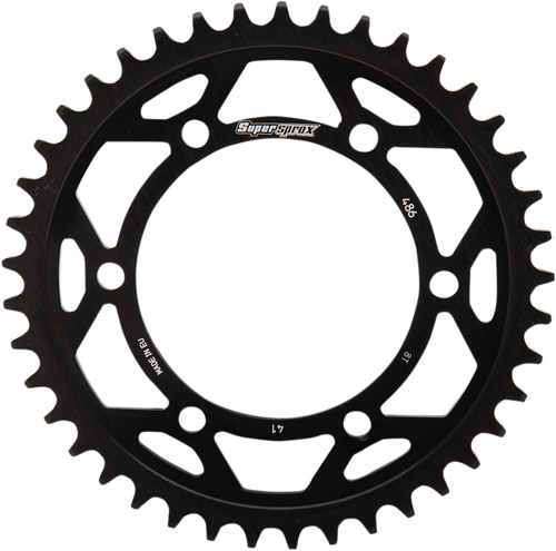 SUPERSPROX - RFA-486-41-BLK - Edge Rear Sprocket - Black - 41 Tooth
