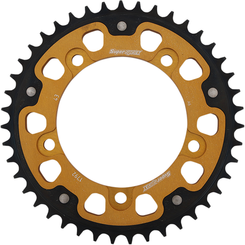 SUPERSPROX - RST-1792-43-GLD - Stealth Rear Sprocket - 43 Tooth - Gold - Suzuki/Triumph