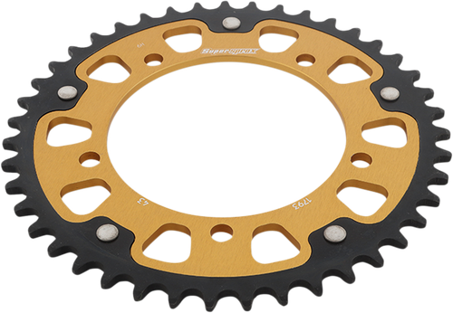 SUPERSPROX - RST-1793-43-GLD - Stealth Rear Sprocket - 43 Tooth - Gold - Suzuki/Triumph