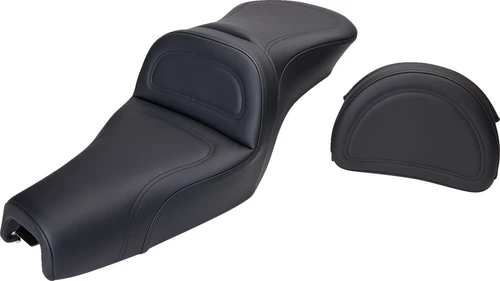 SADDLEMEN - 807-03-030 - Seat - Explorer - With Backrest - Stitched - Black - XL '04-'20