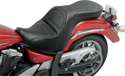 SADDLEMEN - Y07-13-029 - Seat - Explorer - without Backrest - Stitched - Black - XVS1300