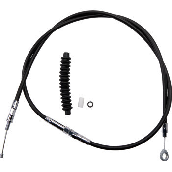 DRAG SPECIALTIES - 0652-1387 - High-Efficiency Black Vinyl Clutch Cable - 62-11/16"