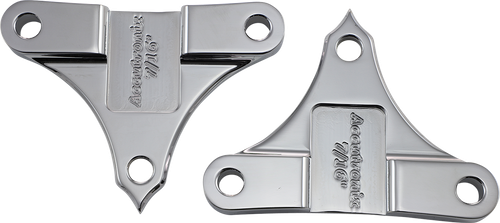 ACCUTRONIX - TFS49-NF7/16C - Hot Legs/Bagger Legs Fender Spacers - Chrome - 0.4375" Spacer - For 6-3/8" Width Fender