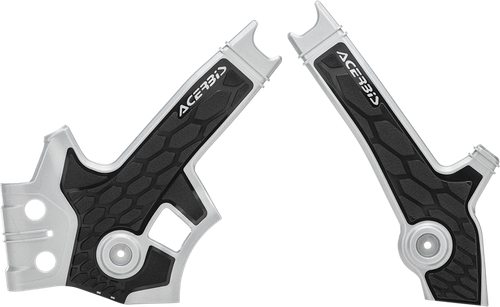 ACERBIS - 2801931019 - X-Grip Frame Guards - Silver/Black - DR 650S/SE