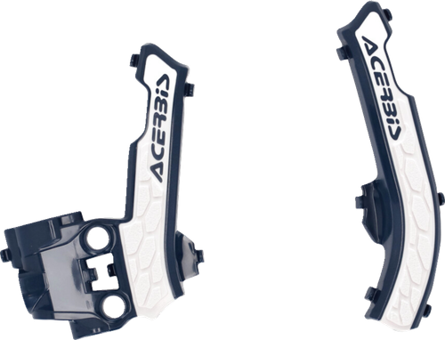 ACERBIS - 2979611006 - X-Grip Frame Guards - Blue/White - Gas Gas | Husqvarna | KTM