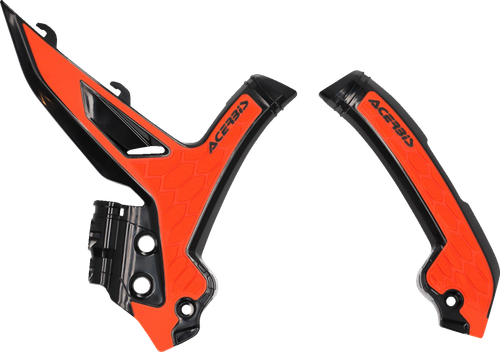 ACERBIS - 2975045229 - X-Grip Frame Guards - OEM '16 Orange/Black - KTM