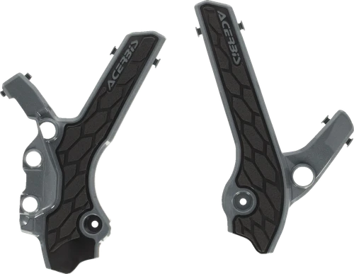ACERBIS - 2983341019 - X-Grip Frame Guards - Gray/Black - DR-Z 400S/E/SM