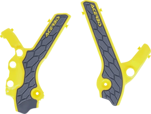 ACERBIS - 2983341120 - X-Grip Frame Guards - Gray/Yellow - DR-Z 400S/E/SM