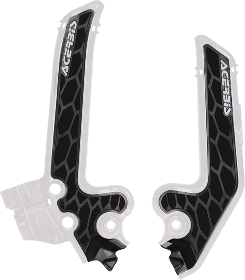 ACERBIS - 2986931035 - X-Grip Frame Guards - White/Black- Husqvarna - TC