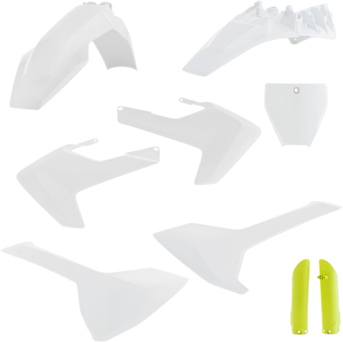 ACERBIS - 2686466812 - Full Body Kit - '20 OEM White/Yellow - Husqvarna - TC '18-'24