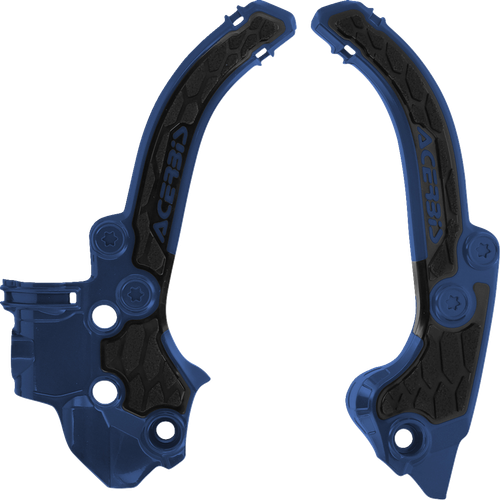 ACERBIS - 2985911034 - X-Grip Frame Guards - Black/Blue - SX50 | TC50 | MC50