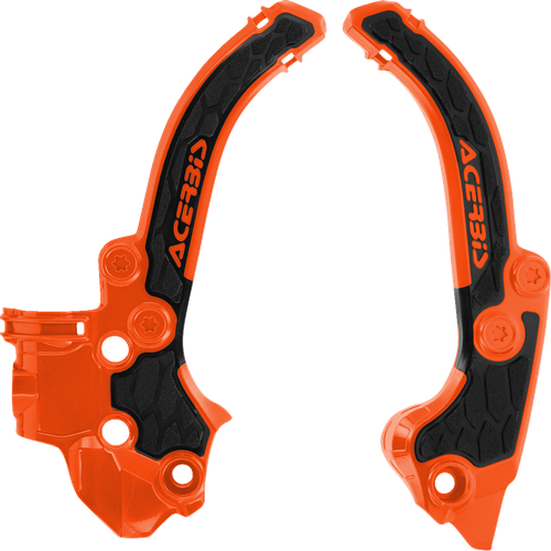 ACERBIS - 2985911008 - X-Grip Frame Guards - Black/Orange - SX50 | TC50 | MC50