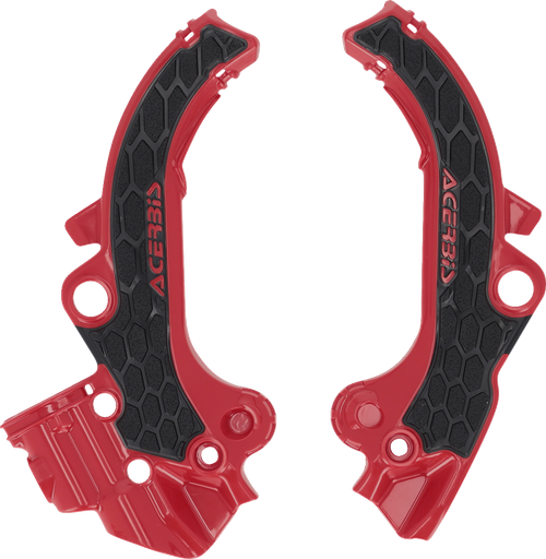 ACERBIS - 2985891018 - X-Grip Frame Guards - Black/Red - SX65 | TC65 | MC65