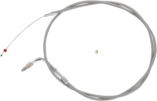 BARNETT - 102303001806 - Stainless Steel Throttle Cable - +6" - '02-'07 Touring